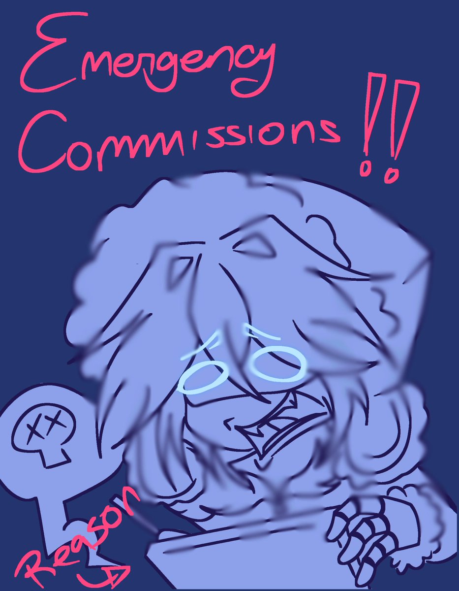 Crepp3er's tweet photo. 🚨 EMERGENCY COMMISSIONS 🚨
My tablet died. Commissions available from my mobile. Some examples are also done on my mobile.
💸 To help fund a new tablet. Ko-fi for orders/questions, or DM.

Soon FullBody prices**

#CommissionsOpen #ArtistForHire #EmergencyCommission https://t.co/IdYZlLslj6