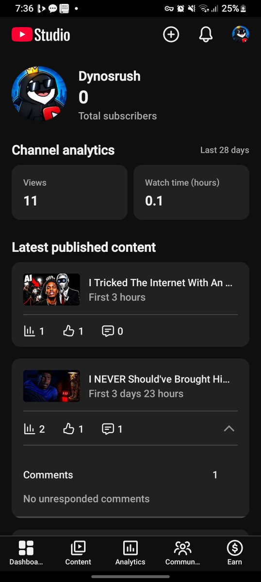Dynosrush's tweet photo. @MrBeast how did you do it bro? I don't want to give up but this is my tenth channel and it's really, really hard. https://t.co/Ef5ZsfvQ69