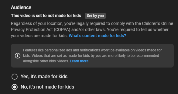Emz_Cast's tweet photo. This is a blatant lie. @TeamYouTube has restored monetization to creators even after their appeal was denied and before the 90 days. I checkmark my videos to ensure they are NOT made for kids. I STILL need a human to review the case https://t.co/NbH4j4AKeW
