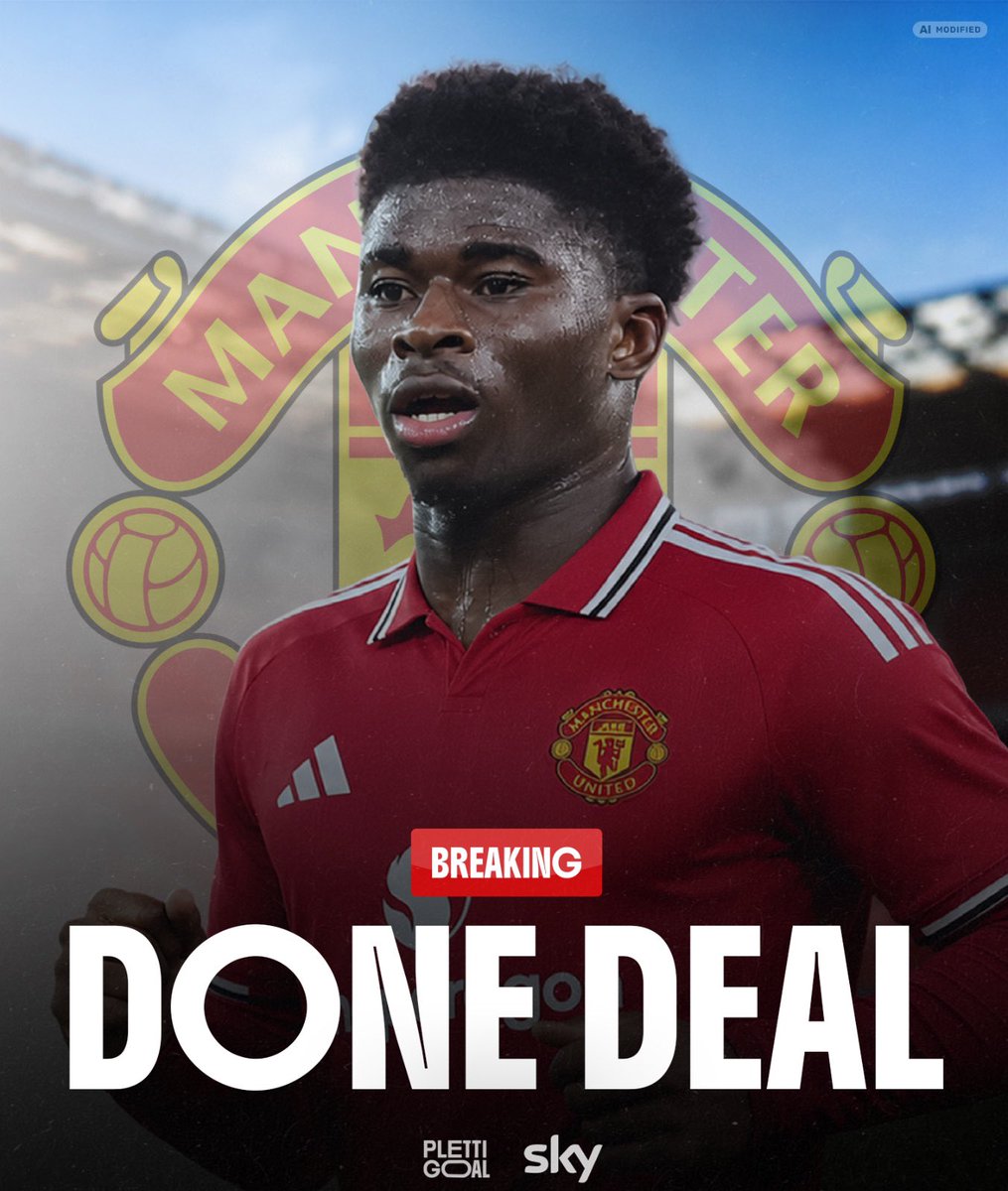 Plettigoal's tweet photo. 🚨💥 Carlos Baleba to Manchester United - DONE DEAL ✔️

Full agreement now reached with Brighton. Transfer fee is at least worth around £70m.

Personal terms about a long-term contract were already agreed, as revealed. #MUFC received green light for his medical now.

Baleba has not yet said goodbye to his Brighton teammates. 

@SkySportDE 🇨🇲