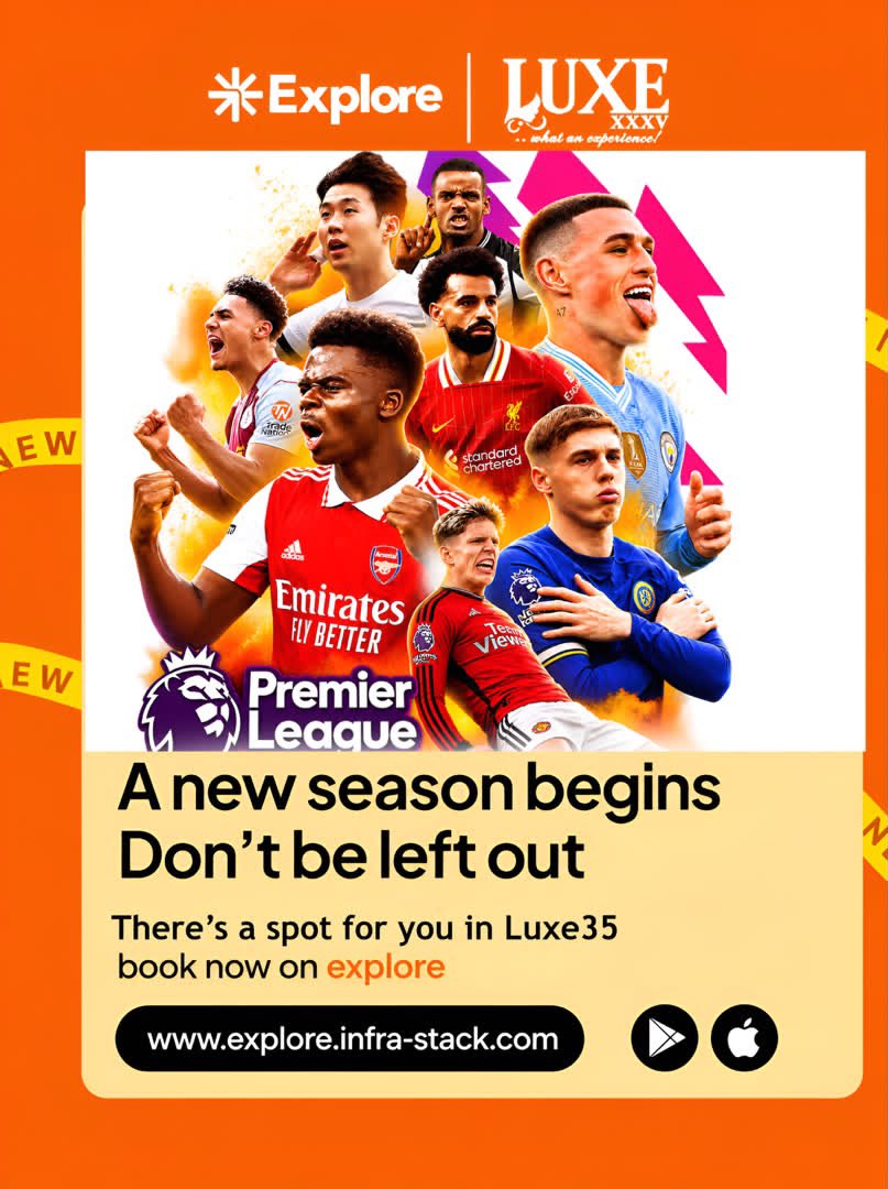 infra_stack's tweet photo. Luxe35 is open and waiting …………
Where are you? 👀
Book your spot now on Explore
#premierleague #Arsenalvscoventry #Luxe35 #explorebyinfrastack https://t.co/EW32PmLRtf