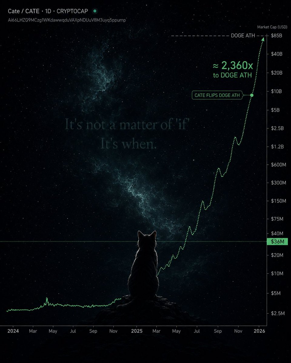 AaymanNft's tweet photo. MY UPDATED $CATE THESIS

I wrote my original $CATE thesis on August 12th.

At the time, the thesis was simple:

Community beats rotation.

The market was full of people jumping from one narrative to the next, while $CATE had something that was becoming increasingly rare in this cycle — tens of thousands of people who actually cared about the same meme.

But two weeks later, the situation has changed.

$CATE has already experienced almost every stress test a memecoin can go through.

It went from a tiny community takeover to $84M all-time high. It accumulated more than 84,000 holders. More than 50,000 of those are on @fomo (Proof of real onboarding normies. Cate was and remains the biggest community on fomo till date) It became one of the most recognizable community memes on Solana. It got listed across major crypto platforms, including KuCoin Alpha and MEXC. And then, like almost every memecoin that moves that quickly, it got absolutely obliterated.

The market cap collapsed from 84M to 10M.

The easy money left.

The tourists left.

The people who were only there because the chart was going up left.

And yet the interesting part is:

the community didn't disappear.

That is where my thesis has actually become stronger.

Because it is very easy to build a community when your coin is going up 20% every hour.

It is much harder to maintain one after an 80%+ drawdown.

And that is exactly what $CATE has been forced to do.

Because my original thesis wasn't that $CATE would go up forever.

My thesis was that memecoins with genuine communities have a completely different survival curve from coins whose only product is price.

And now we're actually getting to test that.

THE FIRST PHASE WAS DISTRIBUTION OF ATTENTION.
THE SECOND PHASE IS DISTRIBUTION OF BELIEF.

This is the part I think people are missing.

Anyone can manufacture attention.

A KOL posts.

A chart goes vertical.

CT notices.

Everyone piles in.

The KOL gets engagement.

People start calling it the next billion-dollar coin.

Then liquidity rotates somewhere else.

We've seen this movie hundreds of times.

But attention is temporary.

Belief is sticky.

And the people still working on $CATE after the chart has already nuked are demonstrating something far more important than the people who bought the first breakout.

They're demonstrating that they actually want the meme to exist.

That distinction is everything.

There are currently people building around CATE beyond simply posting “buy the dip.”

The community has been discussing normie onboarding, TikTok/Instagram/YouTube marketing, IRL flyers, referral systems and other ways of taking the meme outside of the traditional CT bubble.

That is exactly the direction I wanted to see.

Because the billion-dollar memecoins of the future aren't necessarily going to be the coins with the smartest traders.

They'll be the coins that become brands.

CATE HAS AN ACTUAL ONBOARDING NARRATIVE.

This is probably the most underrated part of the entire thesis.

CATE isn't trying to explain some complicated DeFi mechanism.

There isn't a 38-page whitepaper.

There isn't some fake AI infrastructure narrative.

It's a cat.

And that sounds stupid until you remember what Dogecoin actually is.

The internet doesn't need another complicated crypto product.

It needs something people can understand in five seconds.

Dog = DOGE.

Cat = CATE.

That is an incredibly simple meme primitive.

And simplicity is an advantage when the objective is onboarding people who don't spend 14 hours a day staring at DexScreener.

The average newcomer doesn't want to understand wallet clusters.

They don't care about your obscure KOL rotation.

They don't want to trade 30 different coins every day.

They want something they can recognize.

Something they can send to their friend.

Something they can put as their profile picture.

Something they can emotionally attach themselves to.

That's what memes do.

SO WHAT DOES ALL THIS MEAN?

$CATE isn't about any one individual, cate isnt another catcoin/memecoin it's a shared belief that is held by 84,000+ like minded people. It's a vision seen by thousands of people who are going to spread it to millions others. Cate is a statement to those who believe communities are dead. Cate is a movement against everything that is wrong in this space. Cate is a CAT with an E

Thesis remains the same:

Trillion. Dollar. Cate.