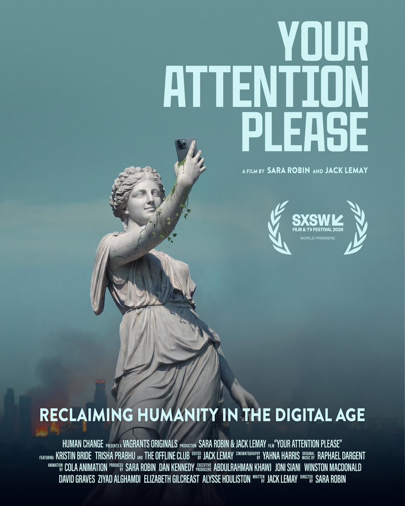 isaactevin's tweet photo. Saw this film its called #YourAttentionplease.
Its about a new generation of parents, teens, and reformers fighting back against Big Tech's agenda to define the future of human connection.
Social media's impact on youth safety and mental health.
try it and then limit yourself. https://t.co/VcRRNIoVe9