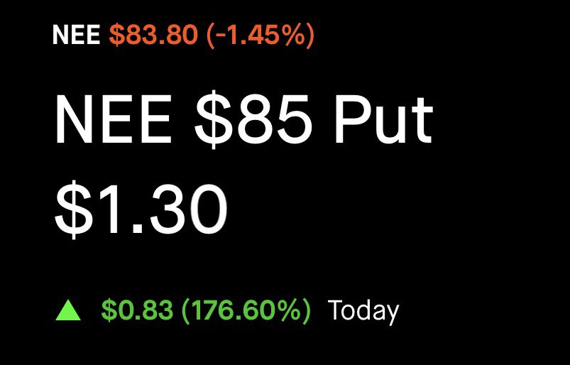 FL0WGAZI's tweet photo. FREE $NEE trade is up 370%+ 💰🚀 @_Stratify https://t.co/MGh82tuGhM