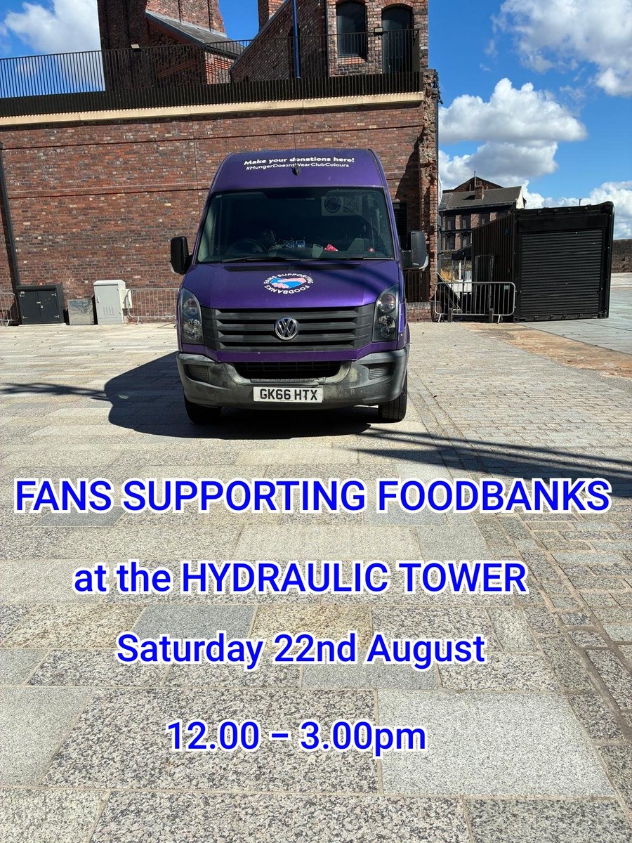 SFoodbanks's tweet photo. New season...new pitch....

Following on from last season we have been allocated a new pitch, we are now next to the @pepsi concession and the Hydraulic Tower on the fan Plaza. A warm welcome will be afforded to all. Lets get the message out there, please like &amp; RT #EFC  #UTFT https://t.co/7amidTqZEy