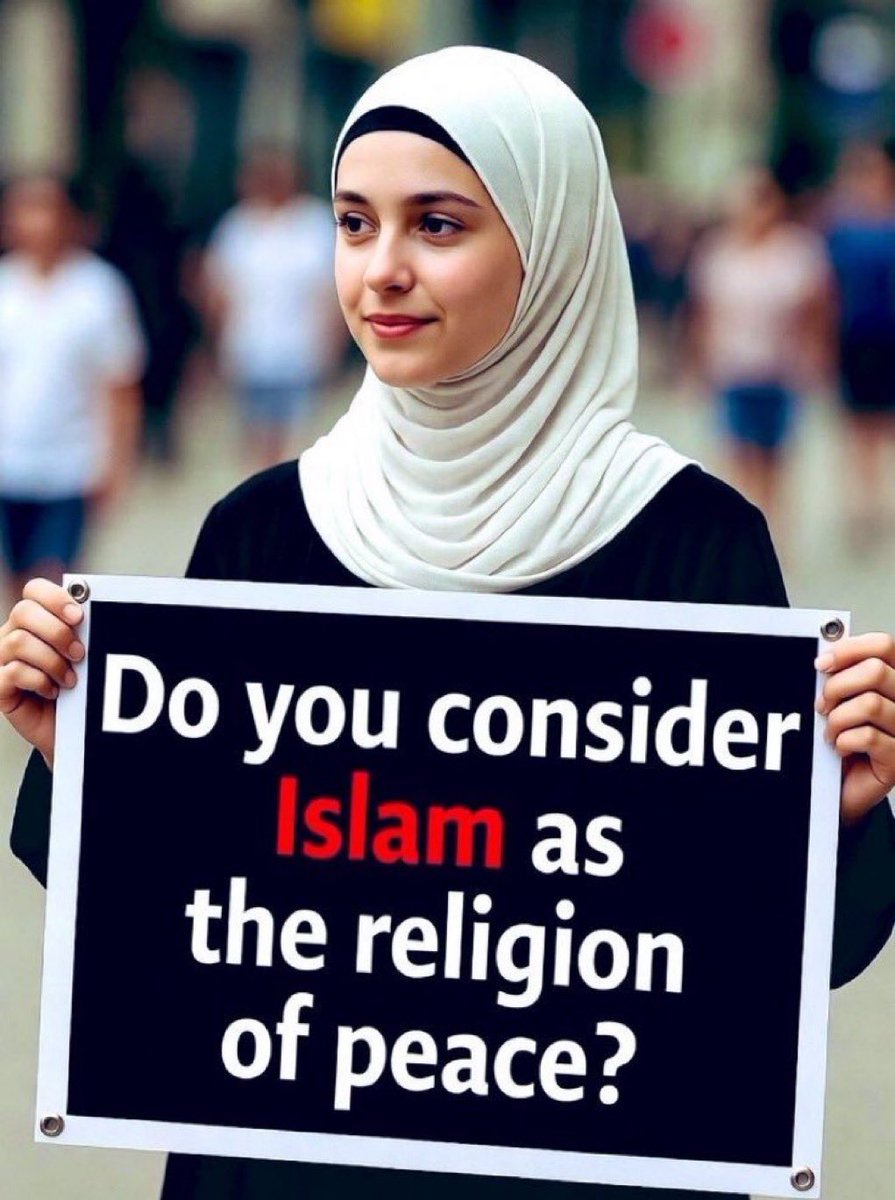 Teaseryy's tweet photo. Do you consider Islam a religion of peace? 🤔

A. YES
B. NO https://t.co/COIc7E3bsU