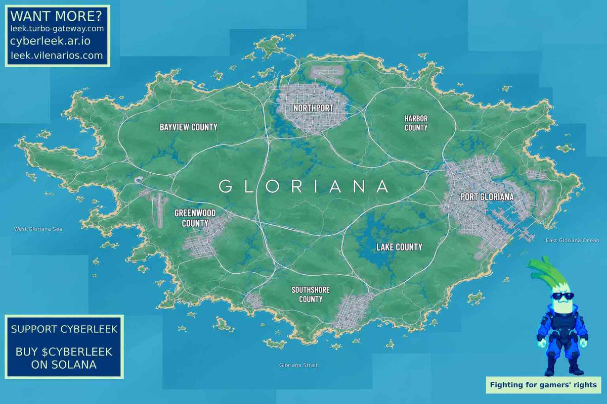 JoSmoshpvnp's tweet photo. Second alleged GTA 6 map leak from CyberLeek 👀 Gloriana is looking HUGE.

#GTA6 #GTAVI #GrandTheftAutoVI #CyberLeek #GTA6Leaks #GTAVILeaks #GTA6Map #GTAVIMap #GTA6News #GTAVINews #RockstarGames #GamingLeaks #GamingNews https://t.co/TbZxNepc2T