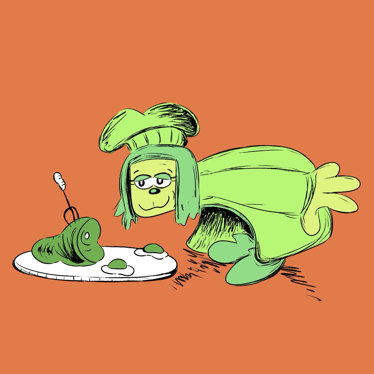 TcTechnetium's tweet photo. green eggs and ham #deltarune https://t.co/KLmvGyGRHm