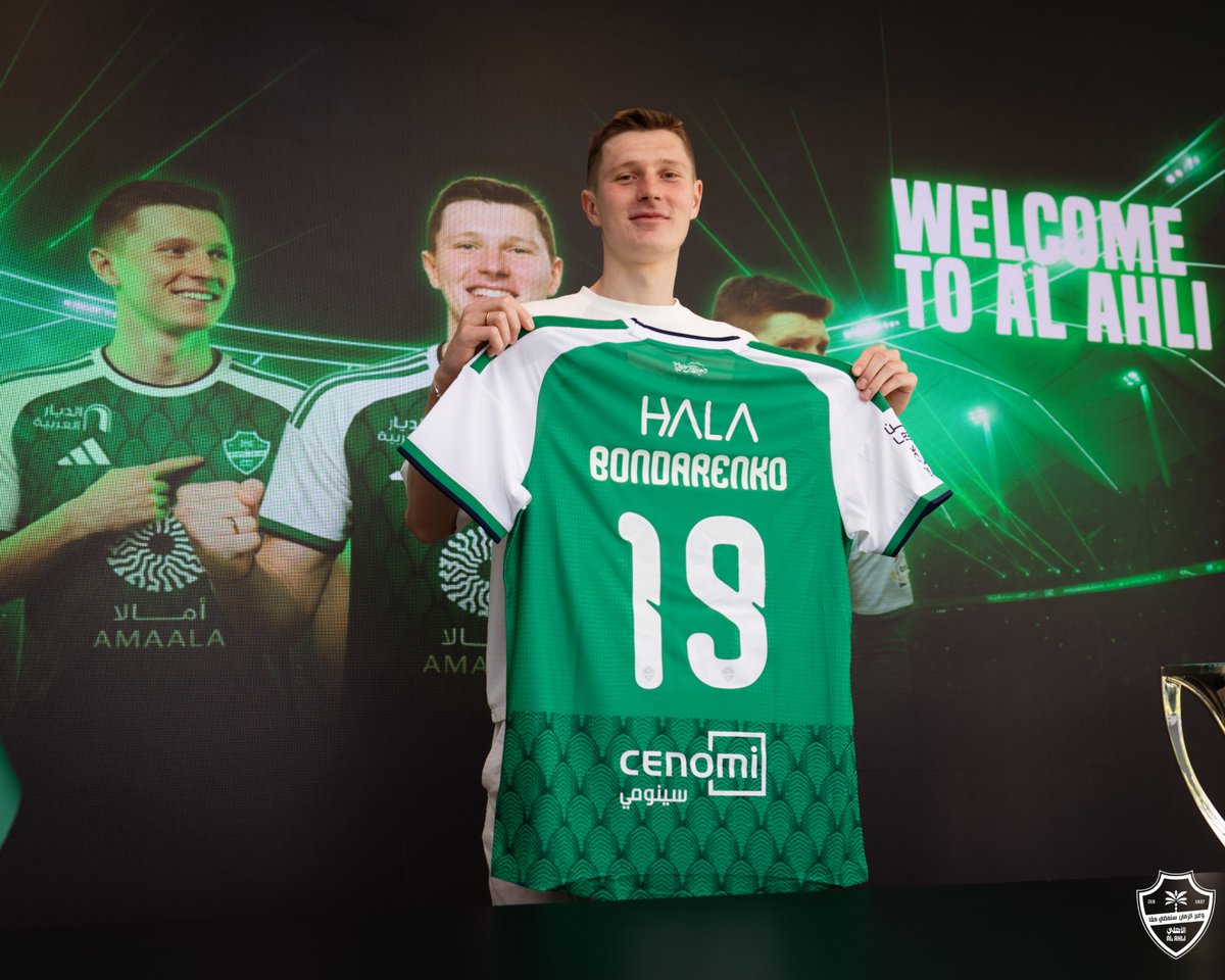 ALAHLI_FCEN's tweet photo. Artem begins a new chapter in #AlAhli colors ✍️💚

#AlAhli https://t.co/QXfVTpOsL7