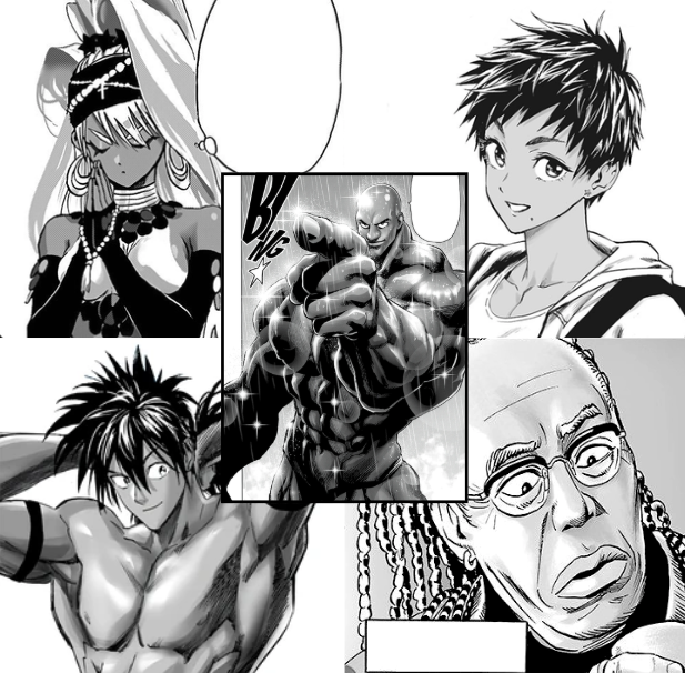 CentralDeOPM's tweet photo. One-Punch Man serve muito bem quando o assunto é design de personagens negros 🔥🔥

#OnePunchMan https://t.co/3I6SJRRuja