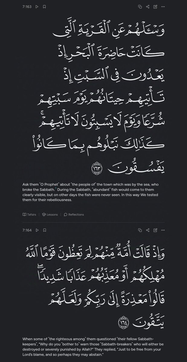 karimbasem14's tweet photo. @catgirlprostate It's similar to the story of their breaking the covenant of the Sabbath, which was mentioned in the Qur'an: https://t.co/6MVbmN1pBy