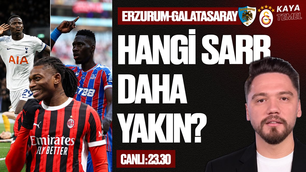 kayatemel_'s tweet photo. 🚨Erzurum-Galatasaray maç sonu.
🚨Hangi Sarr daha yakın? Teklif yapıldı!
🚨Leao'da ki plan. 
🚨Rashford'da gelişme olur mu?
⏰23.30'da Canlı yayındayım. 👇 İzlemek için.
https://t.co/Rwm1u18Gxw https://t.co/KzKTgQtG96