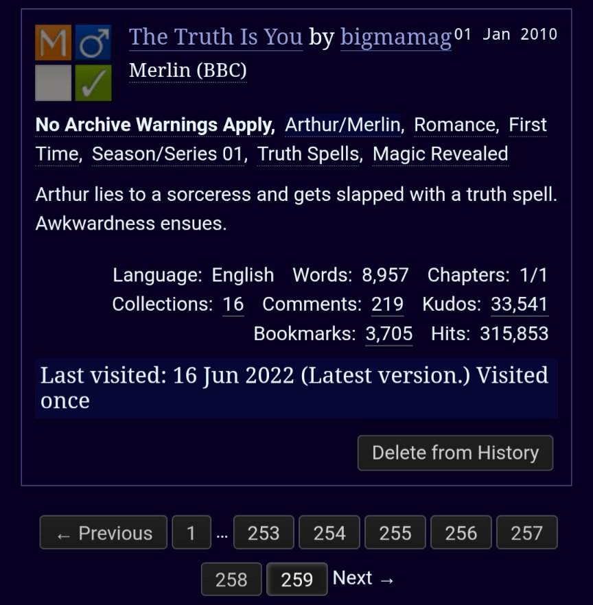 aliencestuous's tweet photo. guys PLEASE share the first thing in your ao3 history versus the most recent, mine is so funny like omg she had no idea where she was gonna end up 😭 https://t.co/xTw6AZMwlo