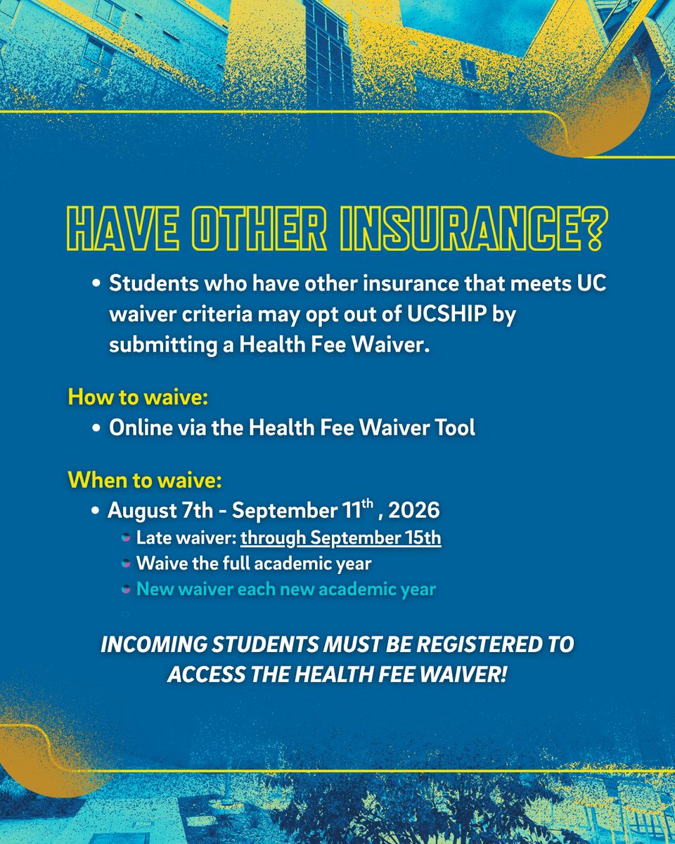 ucsdfinaid's tweet photo. Hereโs a quick breakdown of what UC San Diego undergrads should know about UC SHIP ๐ฉบ๐
Visit Student Health Services for more information and any questions.
#UCSD #UCSanDiego #UCSDStudents #UCSHIP #StudentHealth #TritonLife https://t.co/poKe3SCC8b