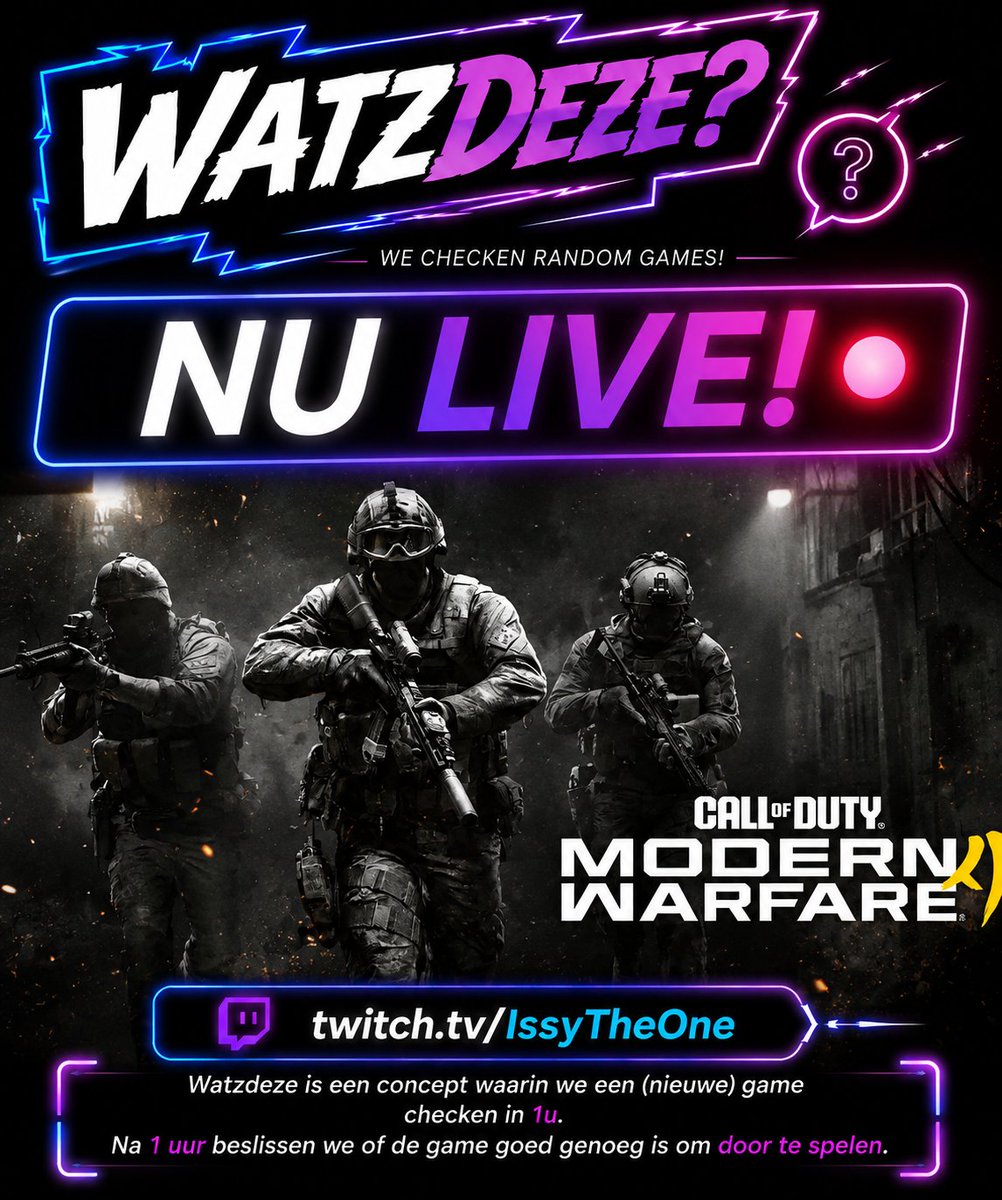 IssyTheOne_'s tweet photo. We zijn live!

Tune in:
https://t.co/BGdmazxT38 https://t.co/txJFVOpVam