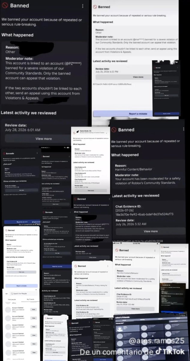 Maldito_Alem's tweet photo. @RoUtilityNews It would be a shame if people who have invested so much money in Roblox got banned by mistake, and the only response you got was an automated template 🫠 https://t.co/xG0Gnqqhzy