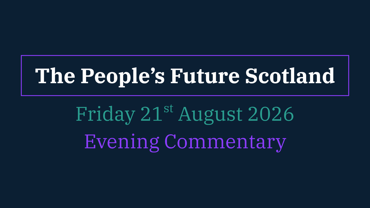 TPFScotland's tweet photo. 12/12

The test in twelve months is simple.

Is Bairns’ Hoose staffed and paid, or only dated? Did the checks find illness — and was the NHS able to treat it? Did the livestock rules hold without wrecking the plants that had just been given grants? Did anyone get a house because of a consultation summary?

Full day’s record — powers, money, what moved and what did not:

https://t.co/8slo61ZAkE

#ThePeoplesFutureScotland #TPFS