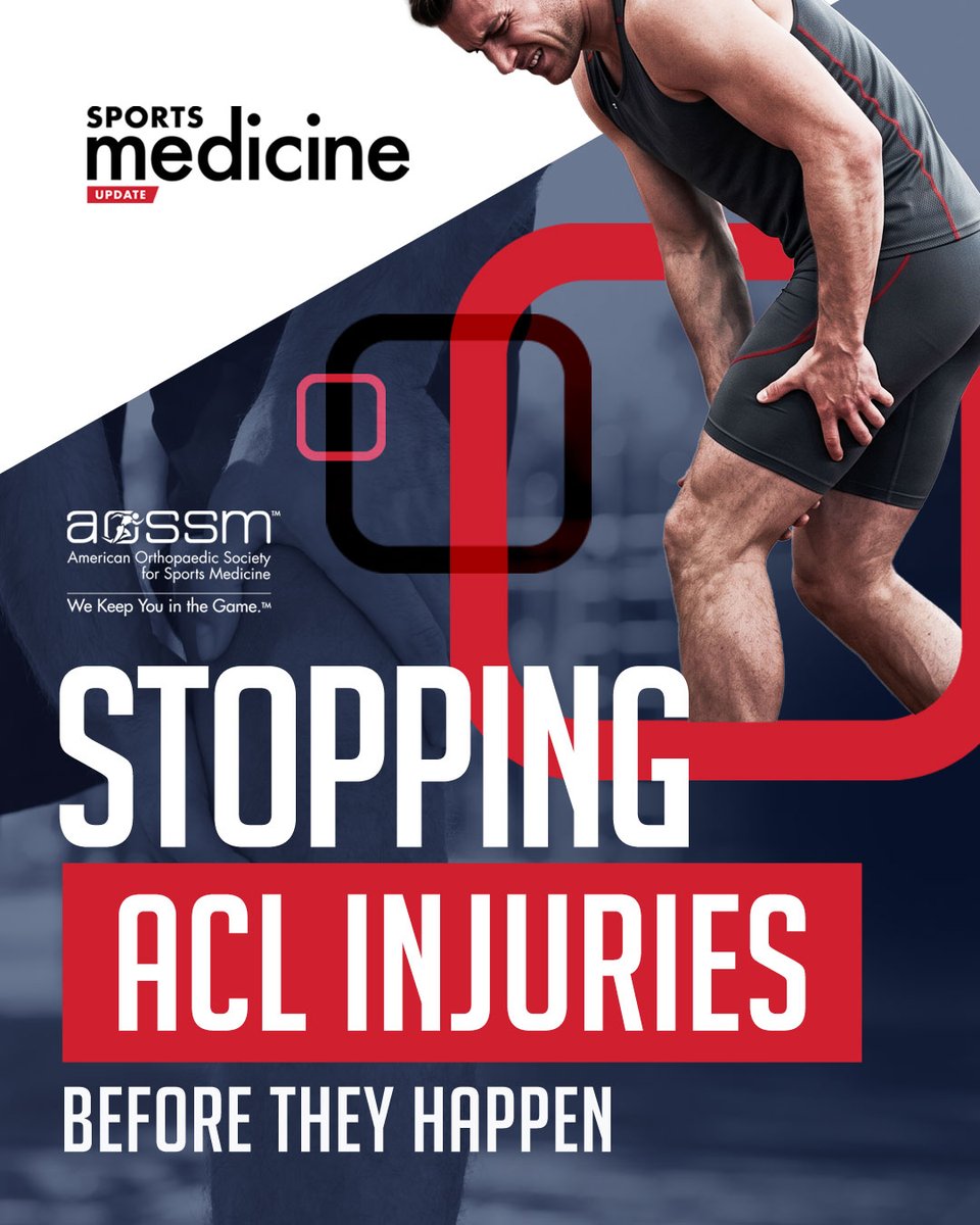 aossm1972's tweet photo. What if the best #ACL injury treatment is prevention?

From neuromuscular training and movement screening to evidence-based prevention programs, reducing ACL injuries starts long before an athlete steps onto the field. 

The article, “Stopping ACL Injuries Before They Happen,” featured in the latest issue of
 #SportsMedicineUpdate, examines the strategies sports medicine professionals can use to help keep athletes healthy and in the game.

Read the full article:
https://t.co/YlC0T31aSx