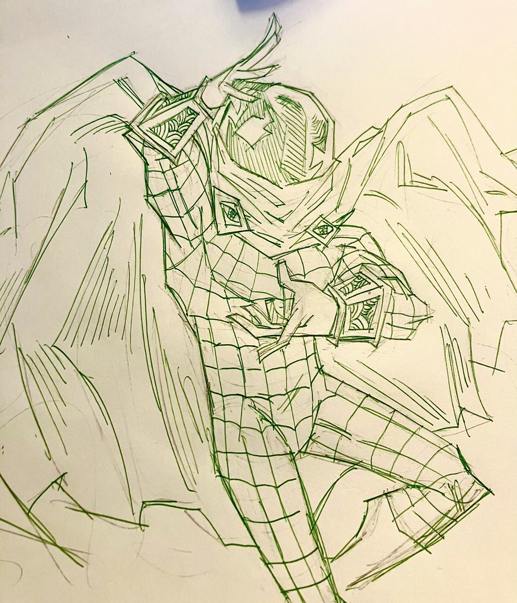 synthy_guy's tweet photo. still in a spider-man mood 
#spiderman #traditionalart #sketches https://t.co/5D2LEP94cE