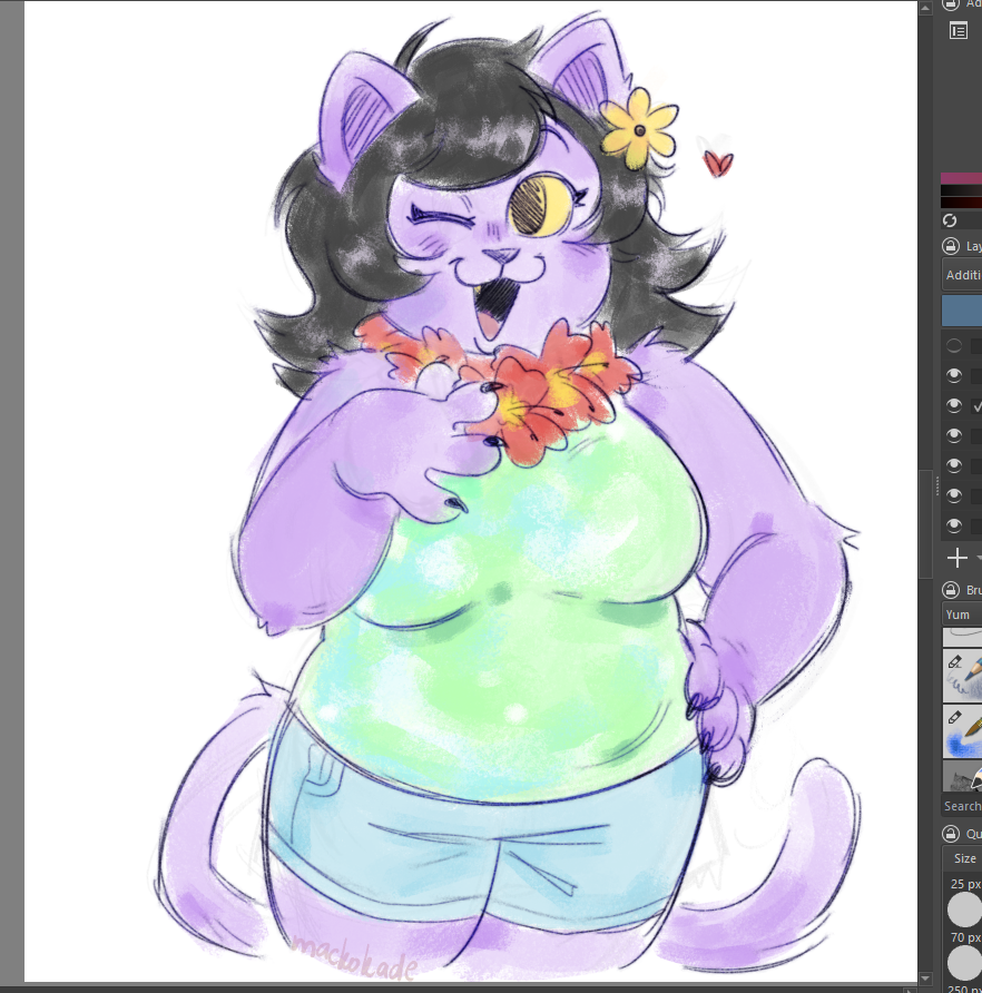 mackokade's tweet photo. catty krita doodle https://t.co/MUEHF60Wbo