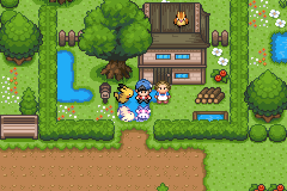 karl_gba's tweet photo. I turned Pokémon Emerald's Secret Base system into actual player housing.

In Pokémon Darkfire, you can buy your own house, decorate it, grow Berries, and make it yours. https://t.co/WuL1rJFbCa