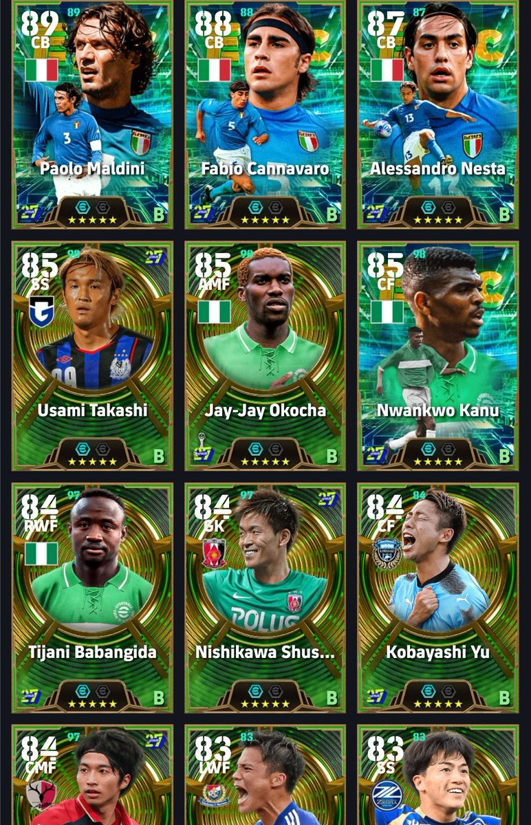 7lil_king's tweet photo. The best @eFHUBx update ever but here are all the new cards coming #efootball #leaks #Konami #efootball27 https://t.co/bRvduKk6vQ
