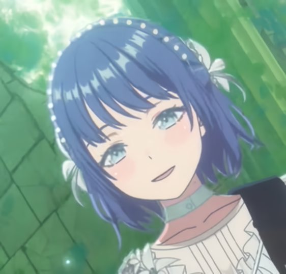 hamasadistic's tweet photo. mahoro fun fact of the day ! —— 💙

the main type of wood used in her model of bass comes from the bubinga tree, which grows white flowers seasonally, just like millsage! https://t.co/DVavSrx3p1