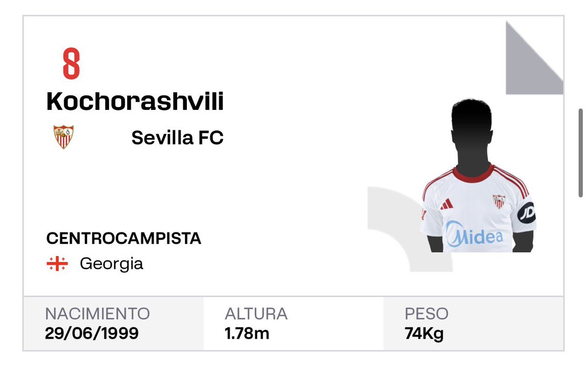 jgonzalezsvq's tweet photo. Kochorashvili INSCRITO 🔴⚪️✅ https://t.co/ARLngrx4dh