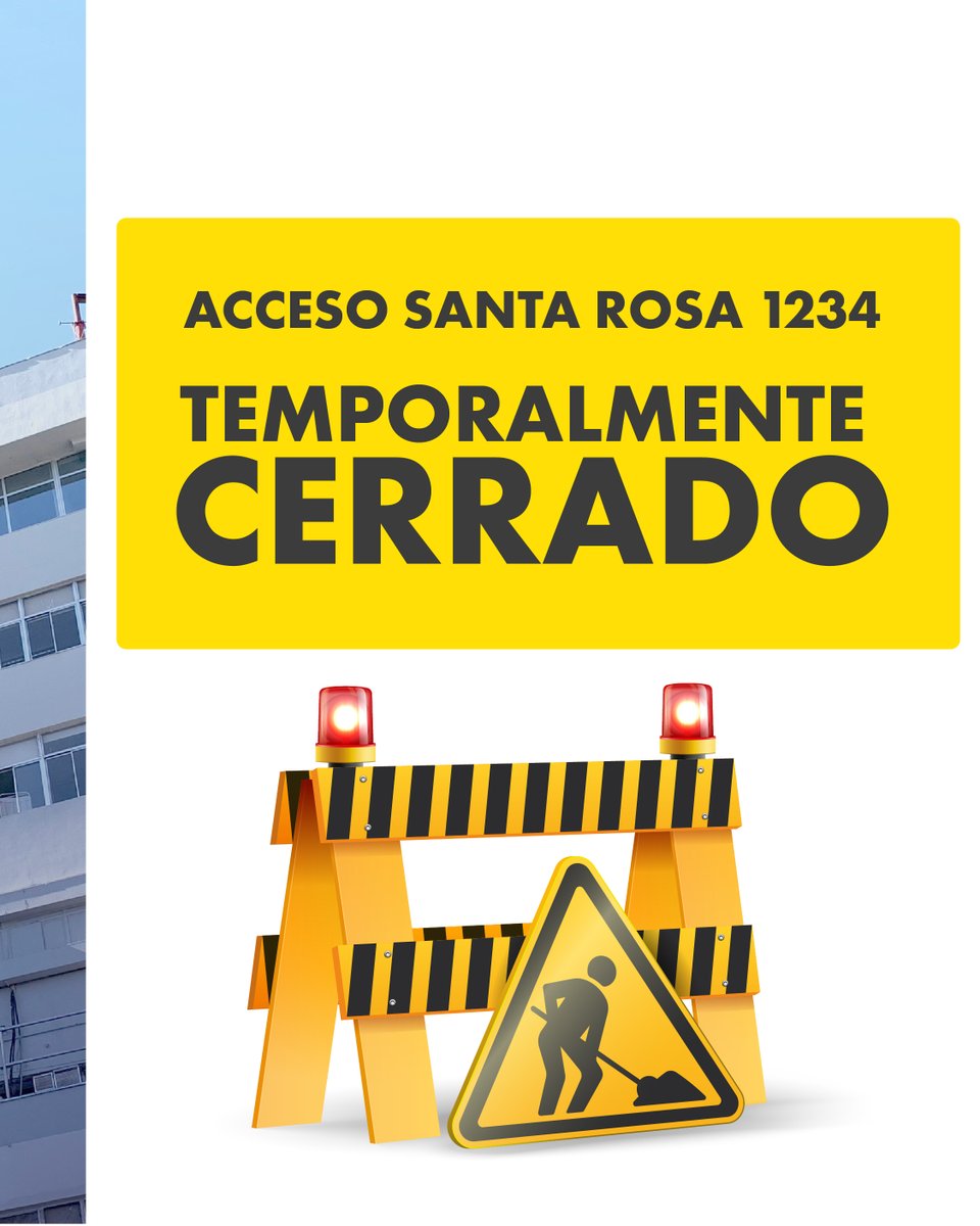 hcsba's tweet photo. ¡Atención comunidad usuaria!⚠️

Desde el lunes 24 de agosto, el acceso por Santa Rosa 1234 estará temporalmente cerrado. El ingresó será por Santa Elvira (SUI).

✅El ingreso Urgencia Gineco-Obstétrica se mantendrá por Santa Rosa.

Planifica tu visita y comparte esta información. https://t.co/LkvsVOJ5Bf