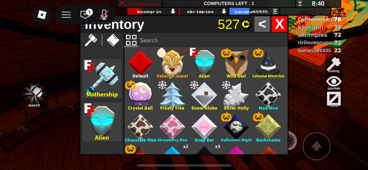 CoffeeOnMars_'s tweet photo. Trading ftf for mm2 weapons!
-strictly ngf!
#mm2 #mm2trades #ftf #robloxtrades #amtrades #mm2crosstrades #ftfroblox #robuxtrading https://t.co/1rZOtjzPDf