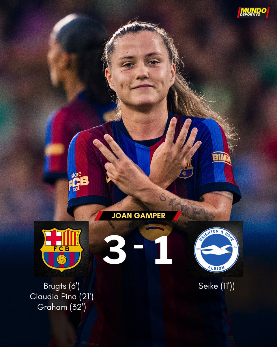 mundodeportivo's tweet photo. 🏆 El Barça femenino se lleva el Gamper ante el Brighton https://t.co/G97W4Gcp1K