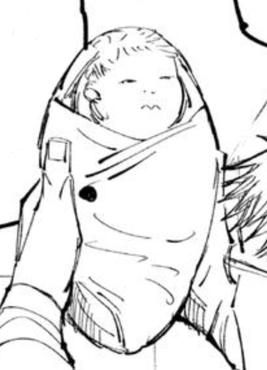 cyingsol's tweet photo. I can't stop thinking about baby Yuji. he was cute enough already why did you make him cuter. Eyes wide for seeing beauty in the world. Face small to hold. Body tiny for optimal encasement during hugs https://t.co/tk169gl76r