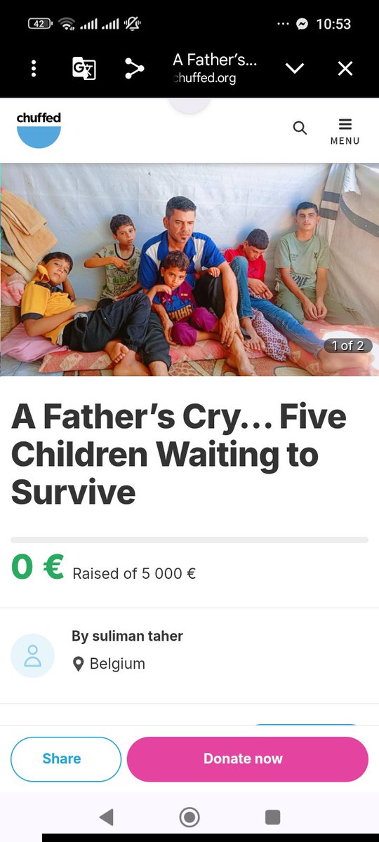 Amen10_5's tweet photo. @flrainh Unfortunately, I haven’t received a single dollar for my new campaign since creating it, after being scammed with my previous one.😔😔💔💔😥😥🇵🇸 https://t.co/oVufutIfUX
