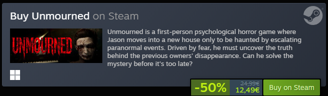UnmournedGame's tweet photo. Unmourned, now 50% OFF on Steam!
https://t.co/737Ks5QEJ5 https://t.co/Hr9Vu0yfSR
