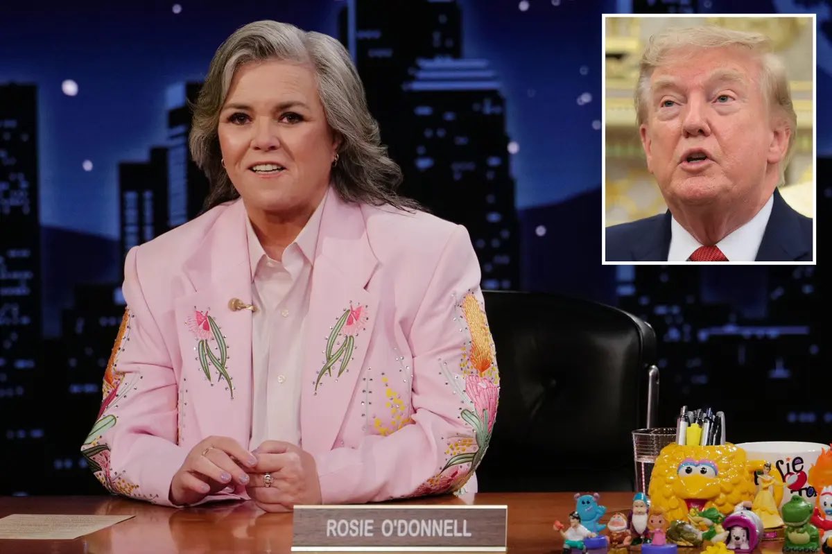 TheOnlyEsta2's tweet photo. Raise your hand if you’ve been enjoying watching Rosie ‘ROAST’ TrXmp all week on Jimmy Kimmel ✋🏽 https://t.co/80esmxSgho