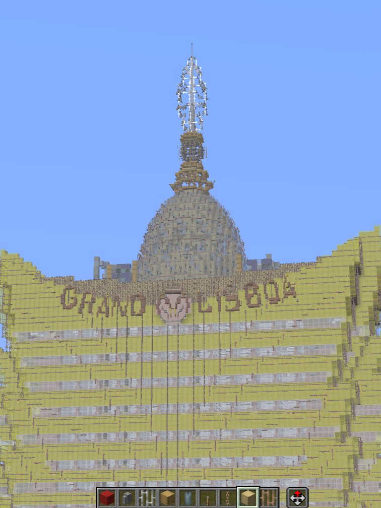 sdd56813784's tweet photo. Grand Lisboa Hotel
#minecraft建築コミュ https://t.co/WIz60wEnZq