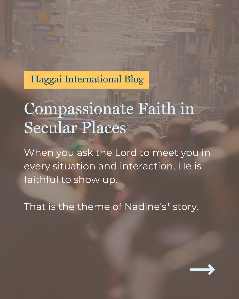 HaggaiIntl's tweet photo. One leader’s willingness can cause a ripple effect. Read how Nadine* is equipping believers to share the Gospel and bring life change across communities in the Asia: https://t.co/DWGwgRMmg9

*Name changed for security. https://t.co/vPqci4bPRO