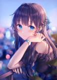 LuminaeVT09's tweet photo. ✨ A peaceful evening filled with soft lights and quiet dreams. She simply watches the world glow, enjoying a little moment of happiness. 💙

#AnimeArt 
#DigitalArt 
#AnimeGirl 
#ArtWork https://t.co/4CmEyqvxU5