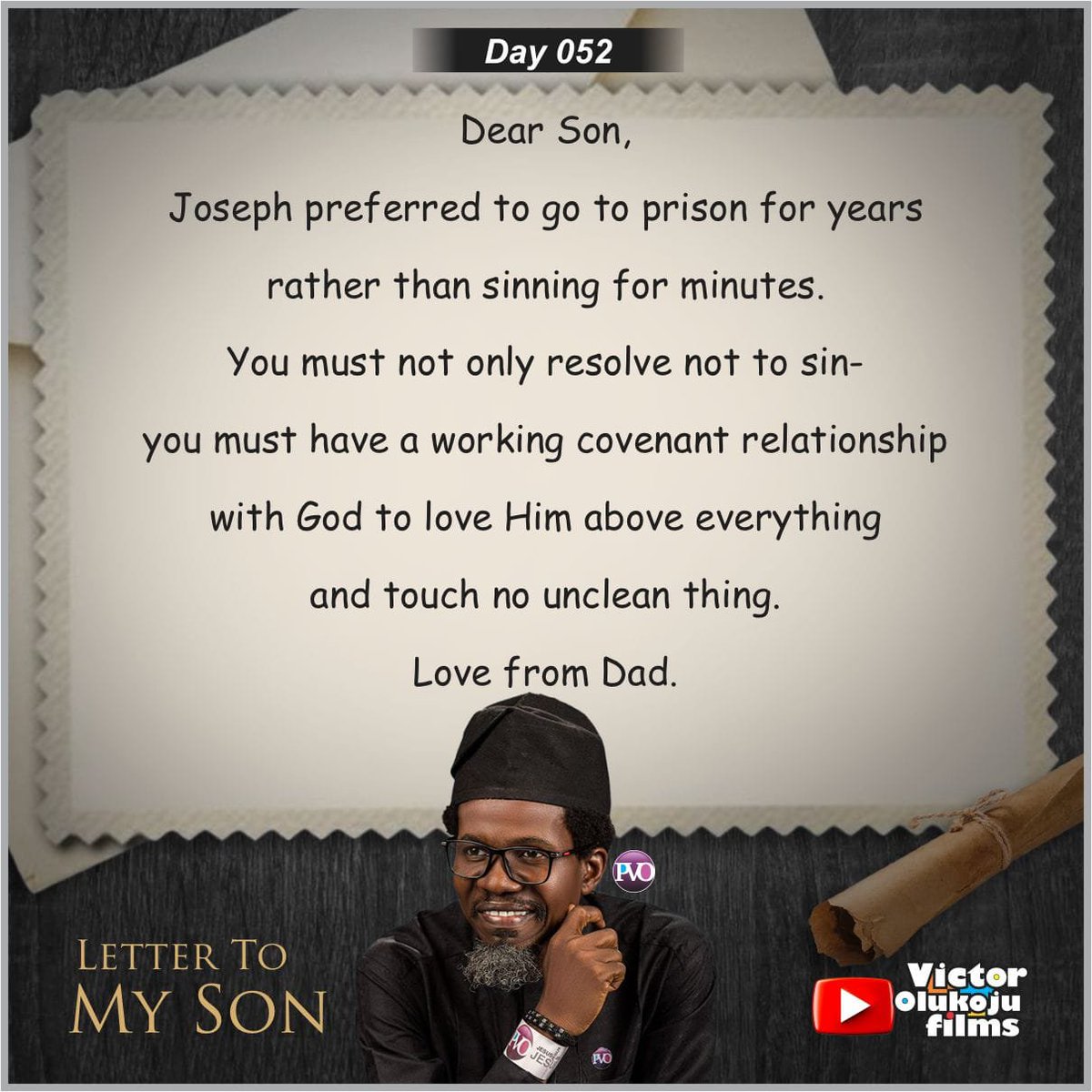 chinonye_nwaeze's tweet photo. LETTER TO MY SON 

Day 52 of 62 Days

A message from God to the Sons of God and those who love them.

Please share this letter with all your contacts.
#victorolukoju #pvo #spa #lettertomydaughter #lettertomyson #sexualpurityassociation #sexualpurityambassador #sexualpurityacademy https://t.co/6dcwaZS3Mz