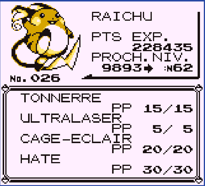 Lopash_'s tweet photo. Mon challenge de finir tous les jeux Pokémon sans prendre deux fois le même + Monogen continue et je viens de terminer Pokémon Bleue

La team (1/2) :

Koopa (Tortank) : La star de l'équipe
Tchouchou (Raichu) : Le rat-pide
Breton (Sablaireau) : Tanky
Preston (Empiflor) : AH OUH ! https://t.co/sOivuNrz2P