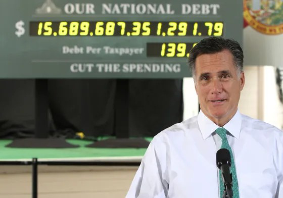 ABoleynGirl's tweet photo. I had completely forgotten all about this.
#MittRomney 2012 in front of a ticking Debt Clock.
Hey, thanks to every one who couldn't bring themselves to vote for #Romney, but think #TheDonald is the best thing since sliced bread.
Good job, everyone. https://t.co/aOhXyh6fFC