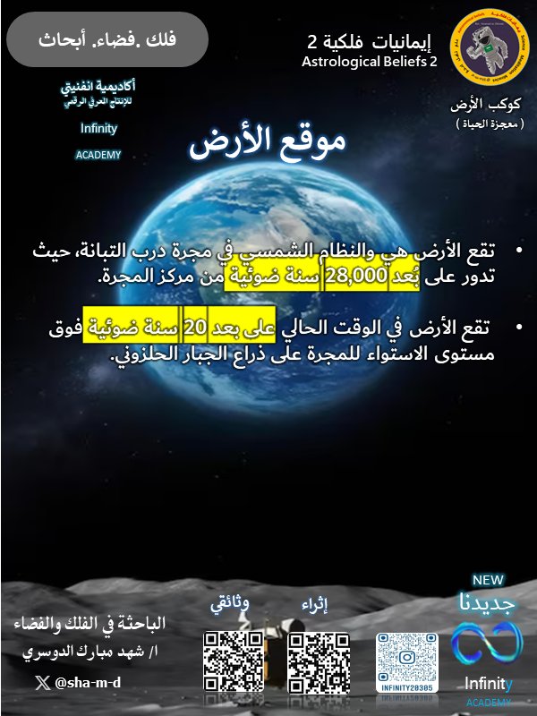 infinity20305's tweet photo. #اكاديمية_انفنيتي 
#الباحثة_شهد_الدوسري 
#ايمانيات_فلكية 
#انتاج
#فضاء
#فلك
#علوم
#ابحاث
#تلسكوب
#كوكب_الارض
#معجزة_الحياة
#قريبا 
#محطة_الفضاء
#وكالة_الفضاء https://t.co/4nPEieufr0