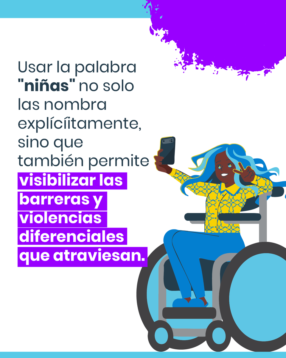 FundacionPlan's tweet photo. Cuando hablamos solo de "niñez" o "adolescencia" en general, se pierde algo clave: las violencias que viven las niñas por el hecho de ser niñas.

Hemos visto, y seguimos viendo una y otra vez, que lo que no se nombra no se mide y no se ve. Por eso, sabemos la importancia de nombrar a las niñas.
