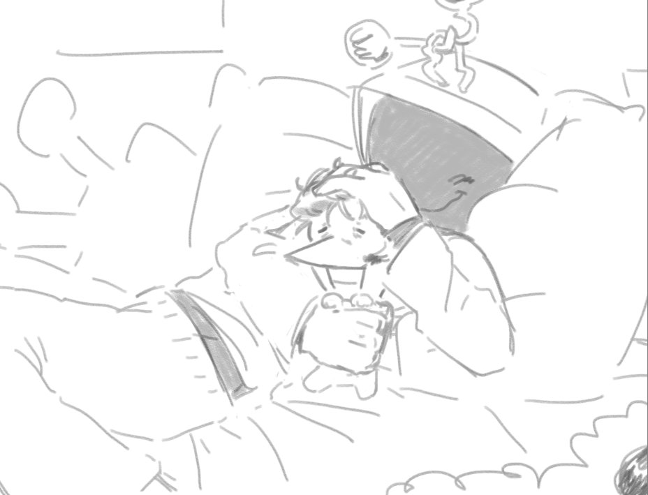 octaees's tweet photo. Sleeping spamtenna doodle https://t.co/Qv6JtSYRUm