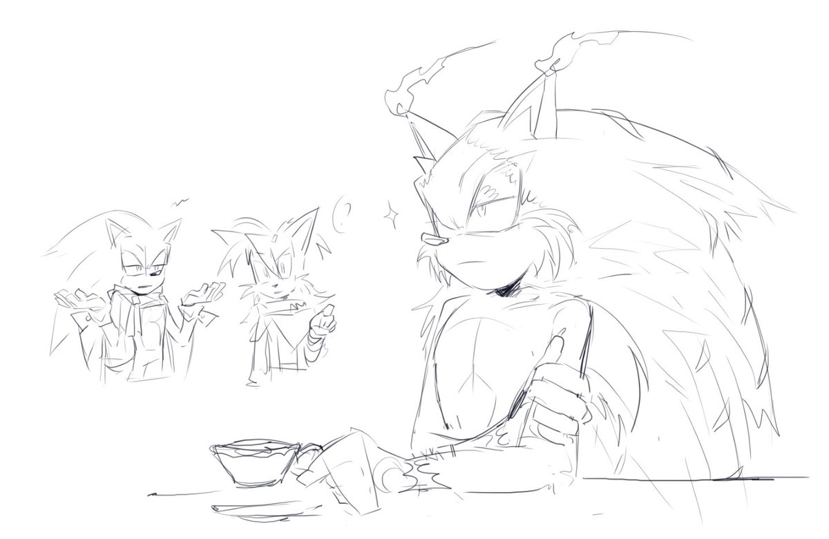 RamhamwaldOin's tweet photo. Tails thinks Sonic has relatives -w- https://t.co/u9ooU66eJr