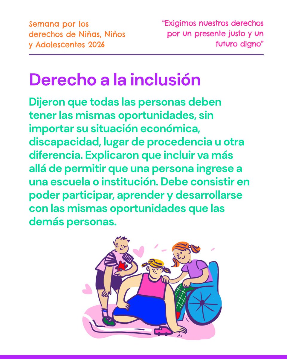 CDIApy's tweet photo. 🫶Porque escuchar sus voces también es reconocer su capacidad de participar, proponer y exigir sus derechos.

#SemanaPorLosDerechos #DerechosNNA https://t.co/WC5al1s7tZ