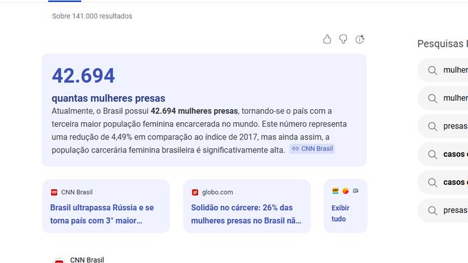 misogivictor's tweet photo. @mimosakkj @FreiGoldPinome @NestorCavalcan4 Dados de mulheres surtadas e emocionais? tem aqui, 42 mil mulheres presas, chore https://t.co/u2Y2OqmQhd