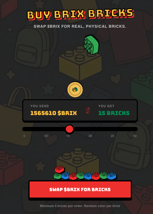 extrabrix's tweet photo. 🧱$BRIX BACKED BY BRICKS🧱

The ONLY "memecoin" on @solana backed by something real, that you can swap for at any moment on https://t.co/swcoGpLqnv

And we do fun stuff like leak GTA 6 and more...

So much planned for you guys, just scroll. https://t.co/eWm2J7j48J