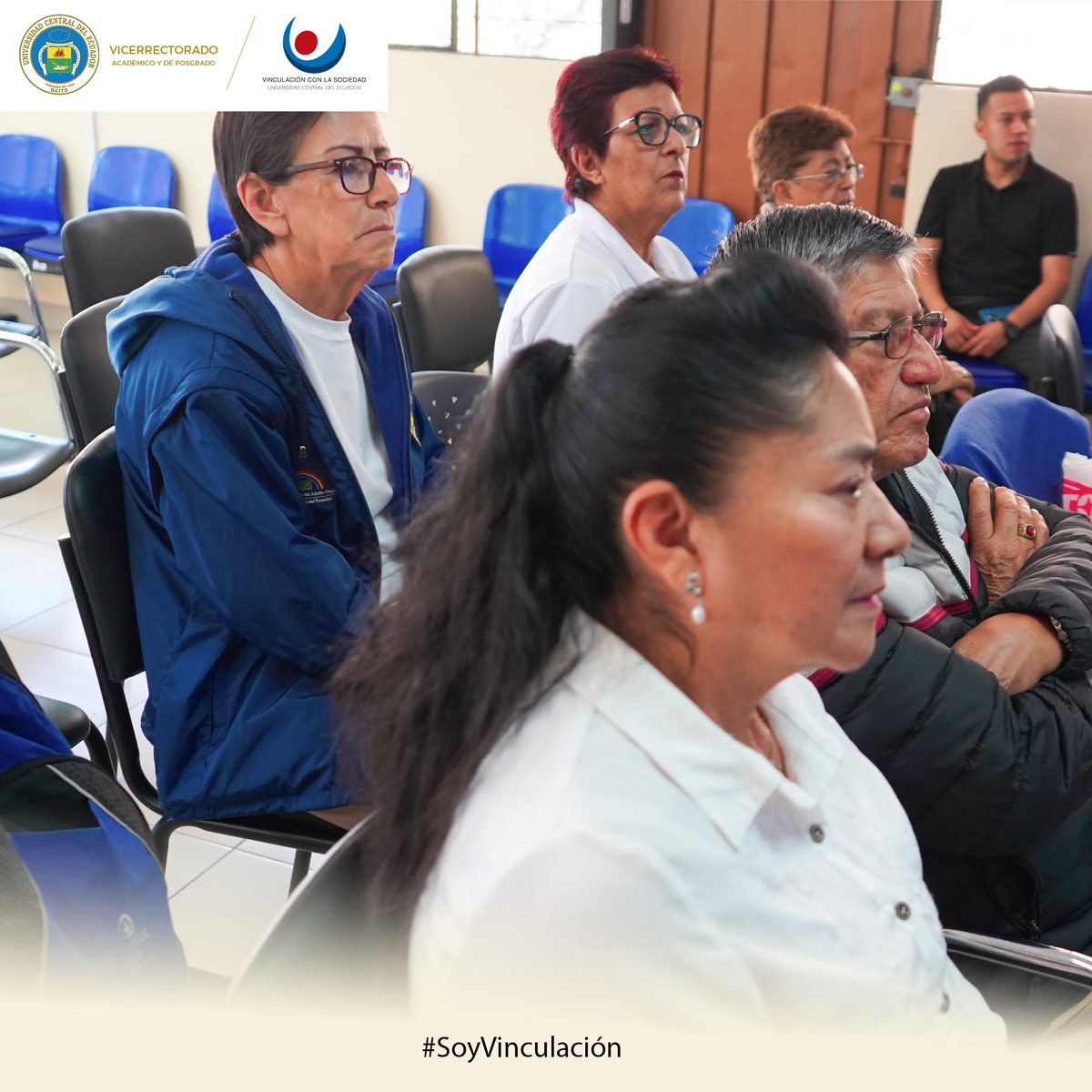 DVSUCE's tweet photo. [𝐈𝐍𝐅𝐎́𝐑𝐌𝐀𝐓𝐄] 📷 [#DVS #PUAM]
Primer Foro de Cine para el adulto mayor, se realizó con el propósito de generar espacios de aprendizaje y reflexión a través de películas que abordan temas relacionados con las personas adultas mayores. #SoyVinculación https://t.co/OrVkdNMv0d