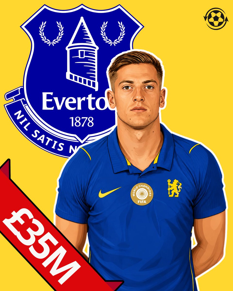 DeadlineDayLive's tweet photo. 🚨 Everton are currently ahead of Newcastle United and Nottingham Forest in the battle for Chelsea striker Liam Delap.

Chelsea have put a price tag of around £35M on the 23-year-old and want his future resolved within a week.

Previous discussions leave Everton in a strong position, but the two clubs are yet to enter advanced negotiations.

(Source: @TEAMtalk)